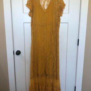 Torrid Elegant Lace Mustard Dress